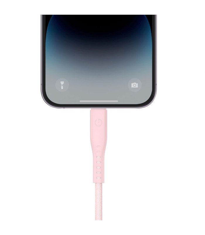 کابل شارژ ۱.۵ متری USB-C به لایتنینگ Energea مدل Flow-صورتی