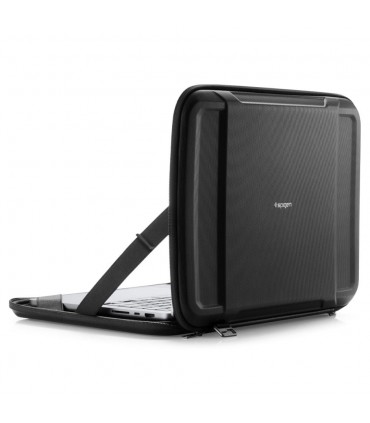 کیف لپتاپ ضد ضربه ۱۶ اینچی اسپیگن مدل Spigen Pouch Rugged Armor Pro-مشکی-AFA04271