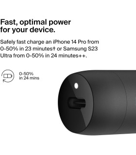 شارژر فندکی بلکین مدل Belkin Boost↑Charge™ USB-C Car Charger 30W