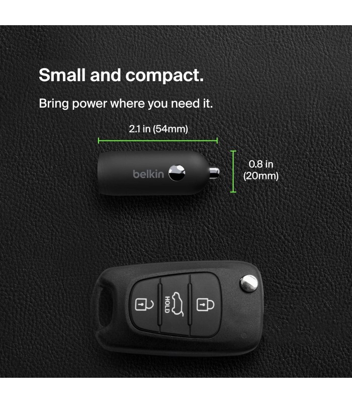 شارژر فندکی بلکین مدل Belkin Boost↑Charge™ USB-C Car Charger 30W