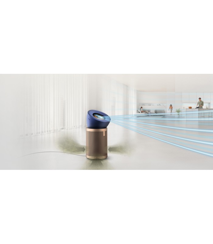 دستگاه تصفیه هوا دایسون مدل Dyson Purifier Big+Quiet Formaldehyde BP04-Prussian Blue/Gold (سورمه‌ای/طلایی)