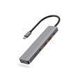 هاب شارژر پاورولوژی مدل Powerology 6 in 1 Slim USB-C HUB