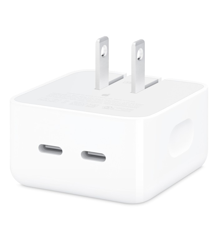 آداپتور شارژر 35W Dual USB-C Port Compact Power Adapter اپل با توان ۳۵ وات - اورجینال