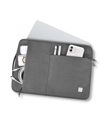 کیف لپتاپ ۱۴ اینچی ویوو مدل WIWU Alpha Slim Sleeve-خاکستری