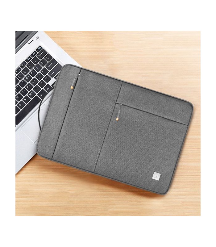 کیف لپتاپ ۱۴ اینچی ویوو مدل WIWU Alpha Slim Sleeve-خاکستری