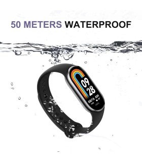 مچ بند هوشمند شیائومی مدل Xiaomi Smart Band 8 (Mi Band 8)-مشکی-نسخه گلوبال
