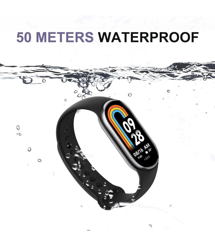 مچ بند هوشمند شیائومی مدل Xiaomi Smart Band 8 (Mi Band 8)-مشکی-نسخه گلوبال