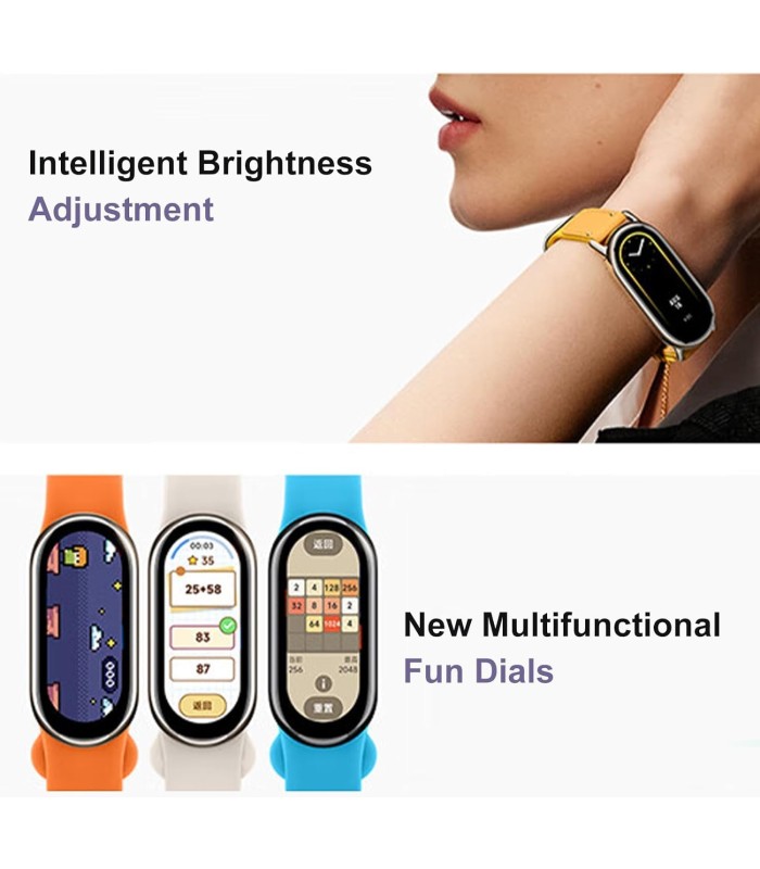 مچ بند هوشمند شیائومی مدل Xiaomi Smart Band 8 (Mi Band 8)-مشکی-نسخه گلوبال