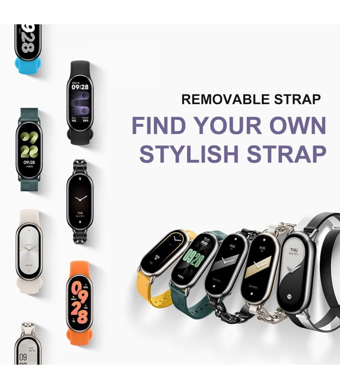 مچ بند هوشمند شیائومی مدل Xiaomi Smart Band 8 (Mi Band 8)-مشکی-نسخه گلوبال