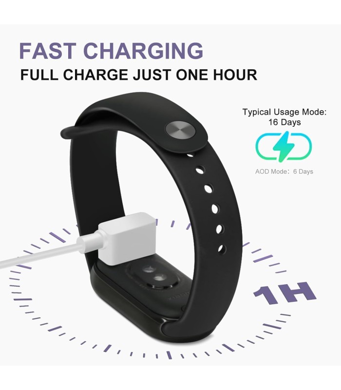 مچ بند هوشمند شیائومی مدل Xiaomi Smart Band 8 (Mi Band 8)-مشکی-نسخه گلوبال