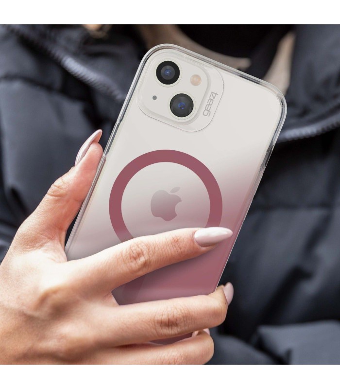 کیس مگ‌سیف زگ مدل ZAGG Milan Snap مناسب iPhone 13/14-سرخابی