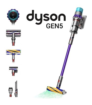 جارو شارژی دایسون رنگ نقره‌ای-بنفش مدل Dyson Gen5detect Absolute | Iron-Purple