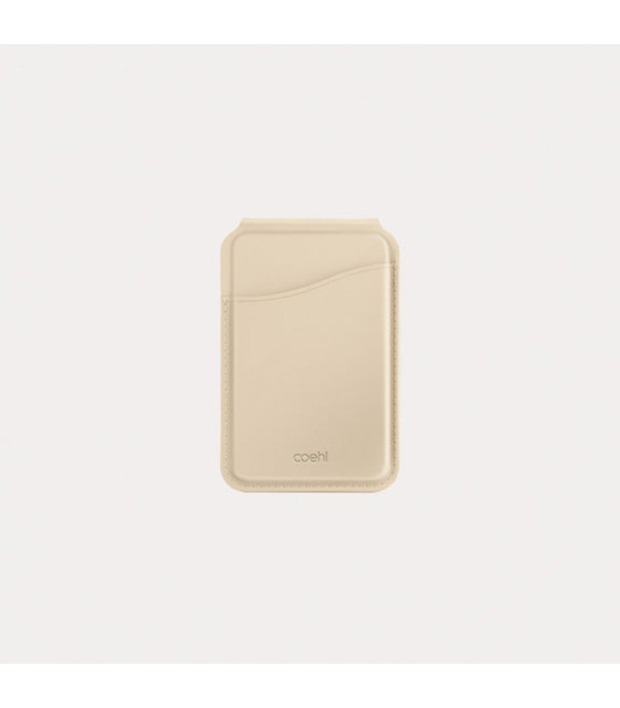 جاکارتی مگ‌سیف آیینه دار یونیک مدل Uniq Coehl Magnetic CardHolder with Mirror-کرم