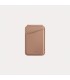 جاکارتی مگ‌سیف آیینه دار یونیک مدل Uniq Coehl Magnetic CardHolder with Mirror-بژ تیره