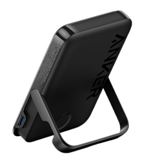 پاوربانک ۵ هزار مگ سیف انکر مدل Anker Magnetic and Slim with Foldable Stand (322 MagGo)-A1618-مشکی