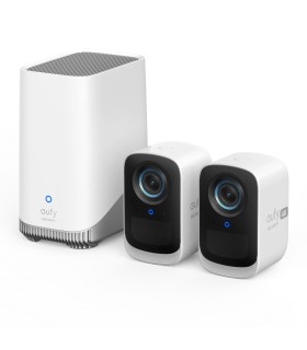 کیت دوتایی دوربین مداربسته هوشمند یوفی مدل Eufy Security S300 eufyCam 3C (۲ دوربین و یک مرکز‌ذخیره‌سازی )