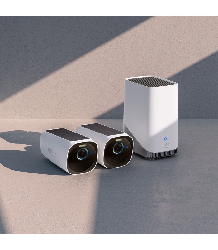 کیت دوتایی دوربین مداربسته هوشمند یوفی مدل Eufy Security S330 eufyCam 3 (۲ دوربین و یک مرکز‌ذخیره‌سازی )