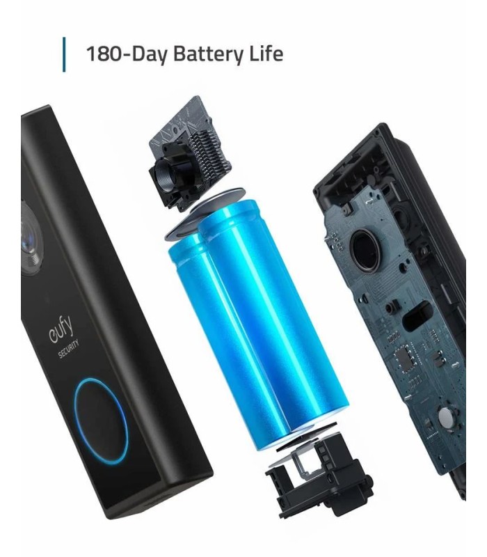 زنگ در هوشمند یوفی مدل Eufy Security Video Doorbell 2K (Battery-Powered) S220