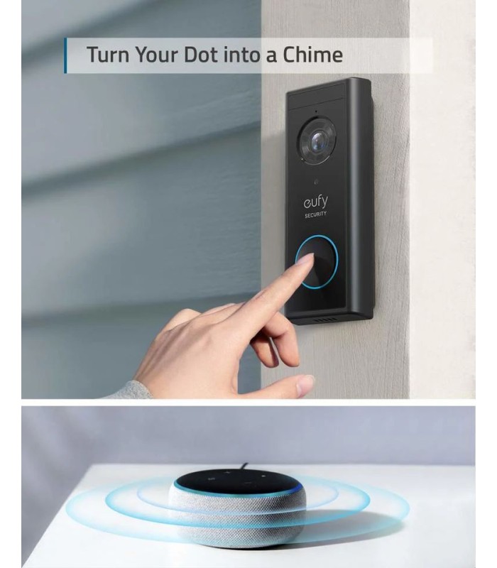 زنگ در هوشمند یوفی مدل Eufy Security Video Doorbell 2K (Battery-Powered) S220
