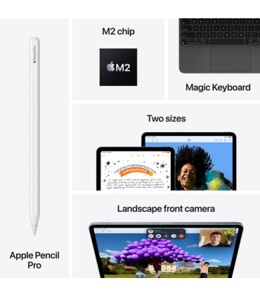 آیپد ایر ۶ - ۱۳ اینچی ۲۰۲۴  با چیپ M2- رنگ آبی با ظرفیت ۲۵۶ گیگابایت WiFi+Cellular