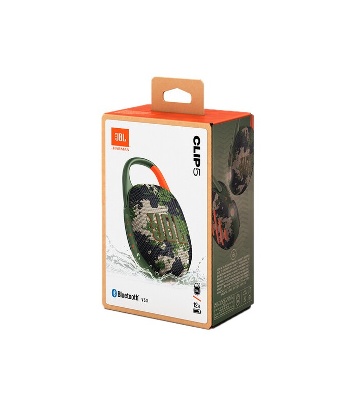 اسپیکر بلوتوثی جی‌بی‌ال مدل JBL Clip 5 (رنگ ارتشی)