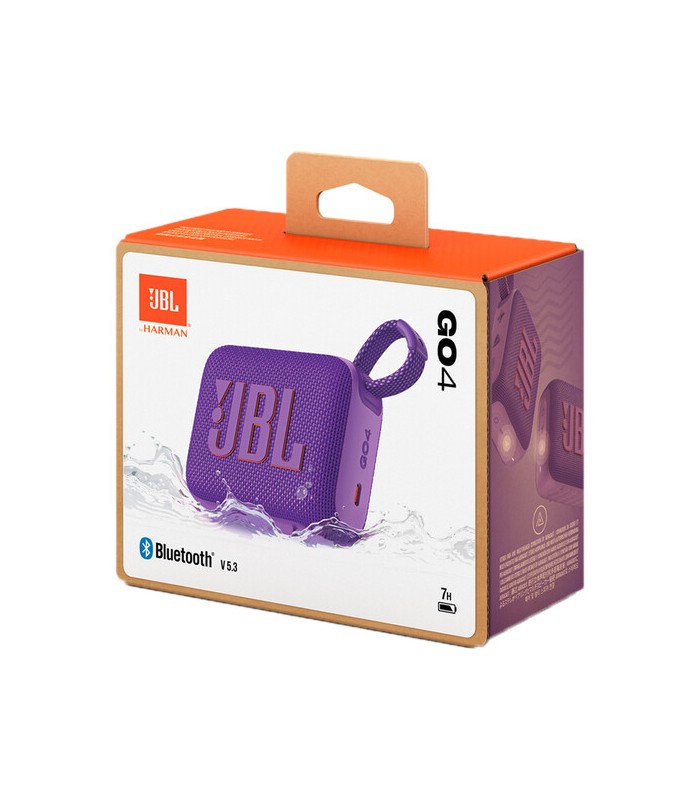 اسپیکر بلوتوثی جی‌بی‌ال مدل JBL Go 4 (رنگ بنفش)