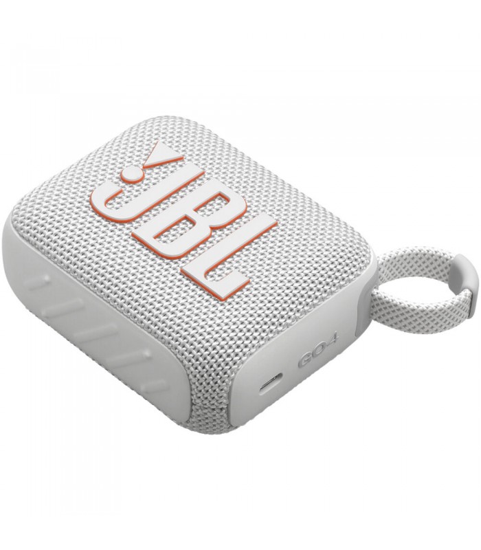 اسپیکر بلوتوثی جی‌بی‌ال مدل JBL Go 4 (رنگ سفید)