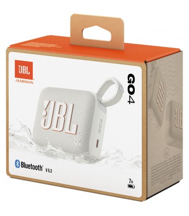 اسپیکر بلوتوثی جی‌بی‌ال مدل JBL Go 4 (رنگ سفید)