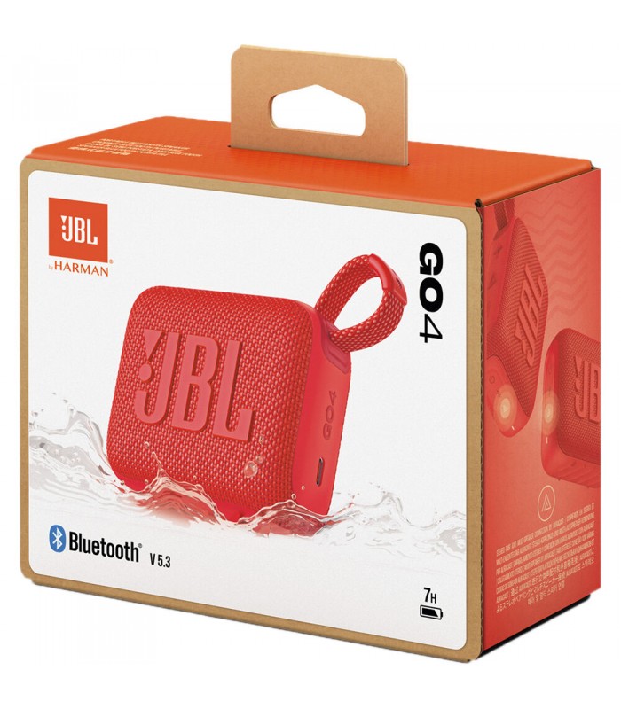 اسپیکر بلوتوثی جی‌بی‌ال مدل JBL Go 4 (رنگ قرمز)