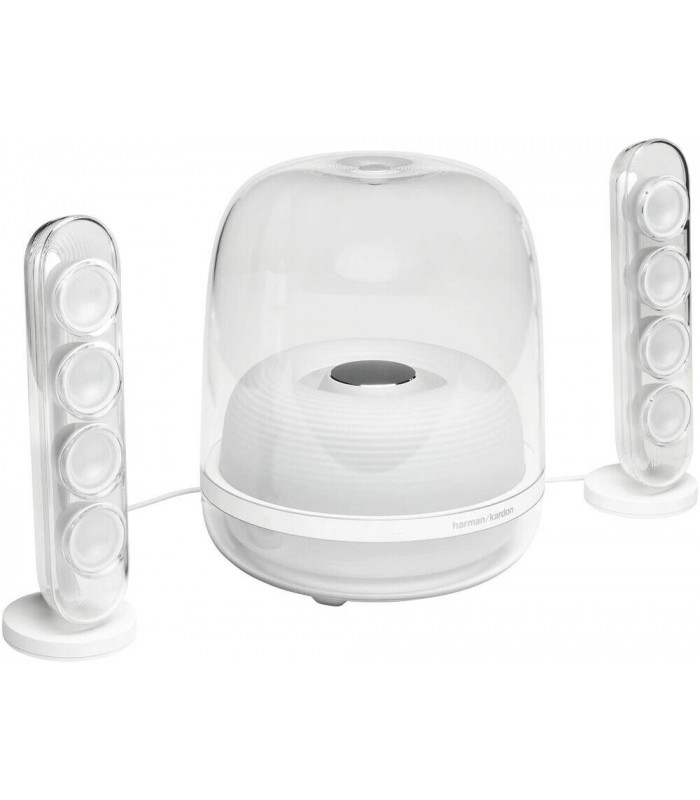 اسپیکر بلوتوثی هارمن‌ کاردن مدل Harman Kardon SoundSticks 4 (رنگ سفید)