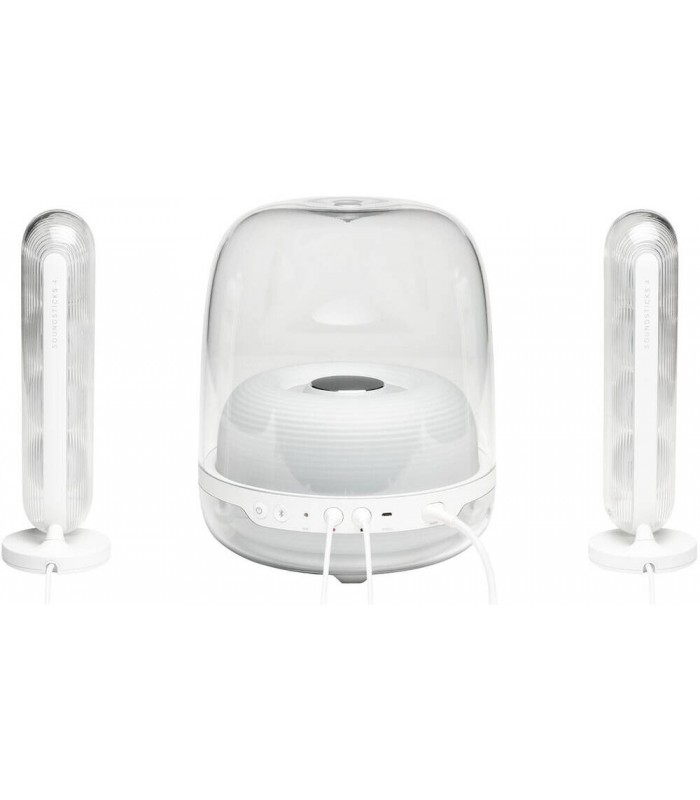 اسپیکر بلوتوثی هارمن‌ کاردن مدل Harman Kardon SoundSticks 4 (رنگ سفید)