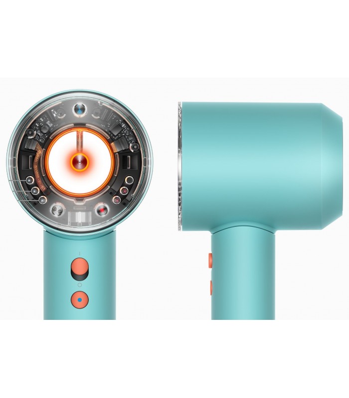 سشوار هوشمند دایسون مدل Dyson Supersonic Nural hair dryer Ceramic patina-Topaz orange (سرامیک فیروزه‌ای/نارنجی)