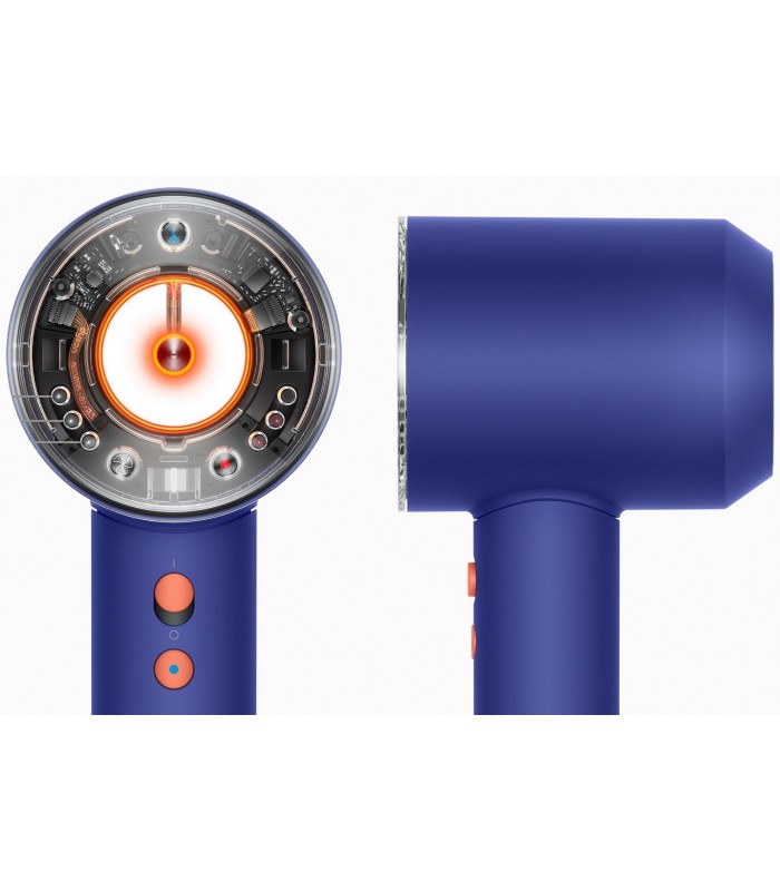سشوار هوشمند دایسون مدل Dyson Supersonic Nural hair dryer Vinca blue-Topaz (آبی/نارنجی)