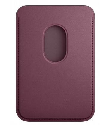 کیف پول مگ‌سیف‌دار اپل مدل iPhone FineWoven Wallet | رنگ زرشکی