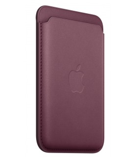 کیف پول مگ‌سیف‌دار اپل مدل iPhone FineWoven Wallet | رنگ زرشکی