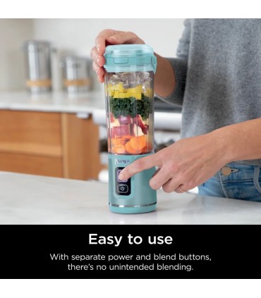 مخلوط کن شارژی نینجا مدل Ninja Blast Portable Blender - BC151EU | رنگ آبی روشن