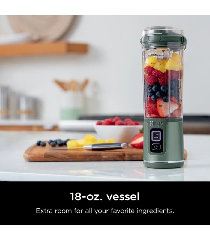 مخلوط کن شارژی نینجا مدل Ninja Blast Portable Blender - BC151EU | رنگ سبز تیره