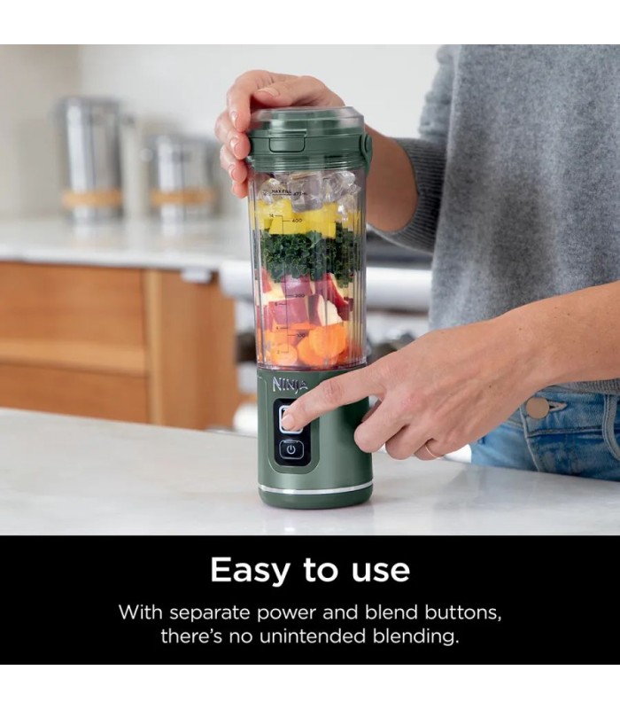 مخلوط کن شارژی نینجا مدل Ninja Blast Portable Blender - BC151EU | رنگ سبز تیره