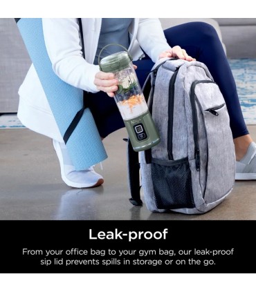 مخلوط کن شارژی نینجا مدل Ninja Blast Portable Blender - BC151EU | رنگ سبز تیره