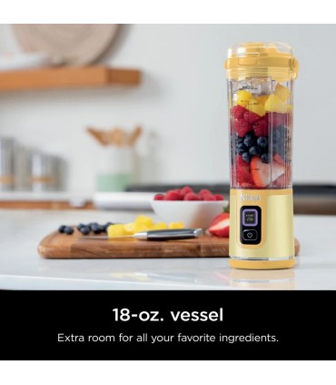 مخلوط کن شارژی نینجا مدل Ninja Blast Portable Blender - BC151EU | رنگ زرد لیمویی