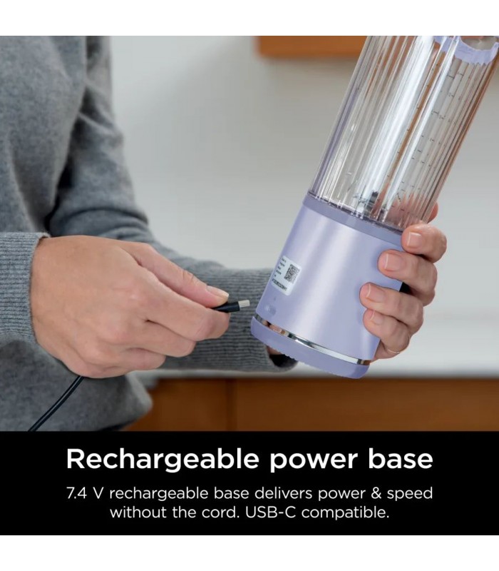 مخلوط کن شارژی نینجا مدل Ninja Blast Portable Blender - BC151EU | رنگ یاسی روشن
