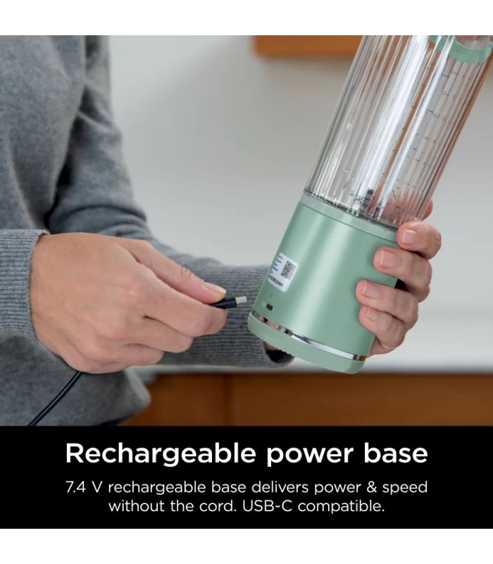 مخلوط کن شارژی نینجا مدل Ninja Blast Portable Blender - BC151EU | رنگ سبز روشن