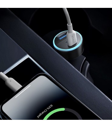شارژر فندکی ۶۷ وات انکر مدل ANKER 335 67W Car Charger
