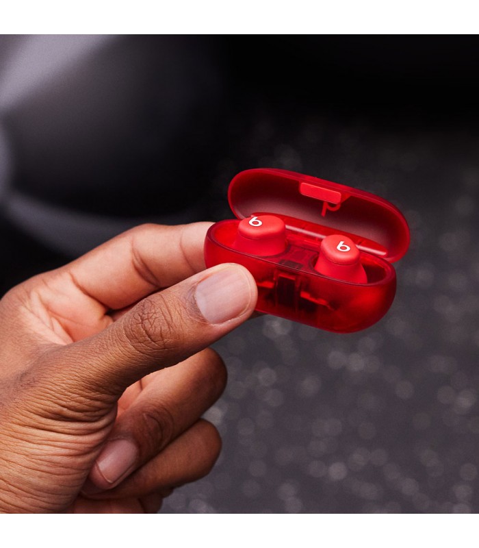 هدفون توگوشی بی‌سیم بیتس سولو بادز مدل Beats Solo Buds | رنگ قرمز