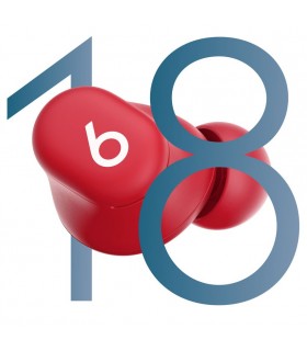 هدفون توگوشی بی‌سیم بیتس سولو بادز مدل Beats Solo Buds | رنگ قرمز