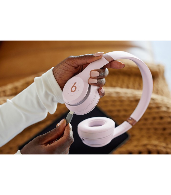 هدفون روگوشی بی‌سیم/باسیم بیتس سولو ۴ مدل Beats Solo 4 | رنگ صورتی