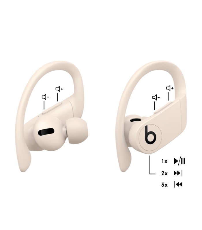 هدفون توگوشی بی‌سیم بیتس پاوربیتس پرو مدل Powerbeats Pro  | رنگ کرم