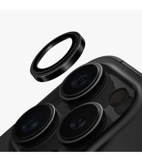 محافظ لنز یاقوت/استیل دوربین یونیک مدل UNIQ Optix Prime مناسب iPhone 16 Pro/Pro Max-مشکی