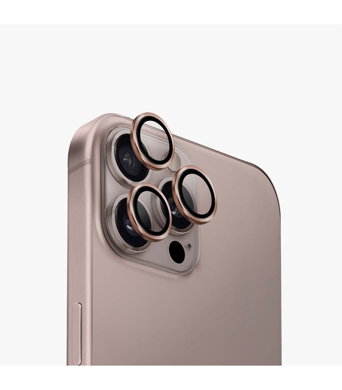 محافظ لنز دوربین یونیک مدل UNIQ Optix AluGuard مناسب iPhone 16 Pro/Pro Max-کویری