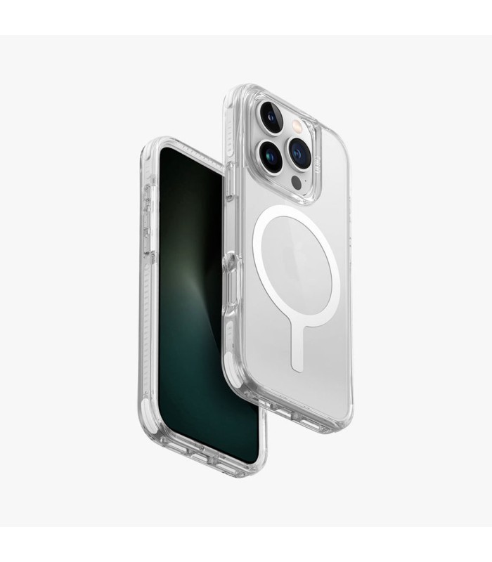 کیس مگ‌سیف یونیک | UNIQ مدل Combat Luminous مناسب iPhone 16 Pro Max-سفید شبرنگ-COMMLWHT